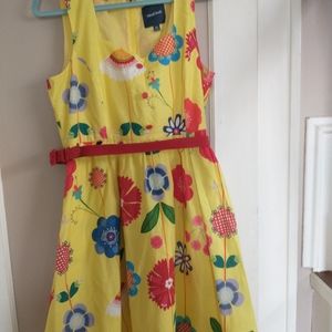 "Biking Through Brussels" Modcloth dress